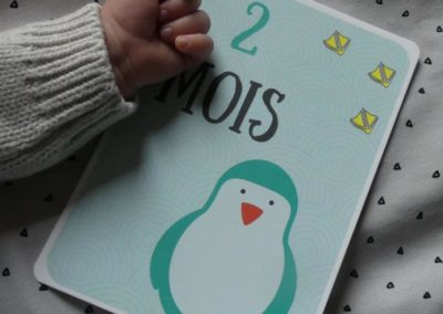 Carte Etape bébé pour immortaliser les premiers mois